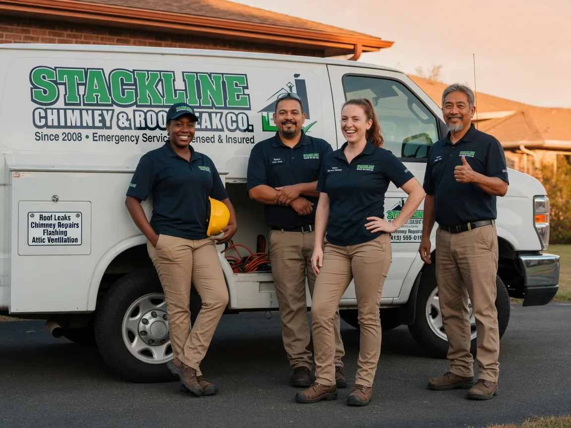 Chimney flashing repair company in New Llano, LA
